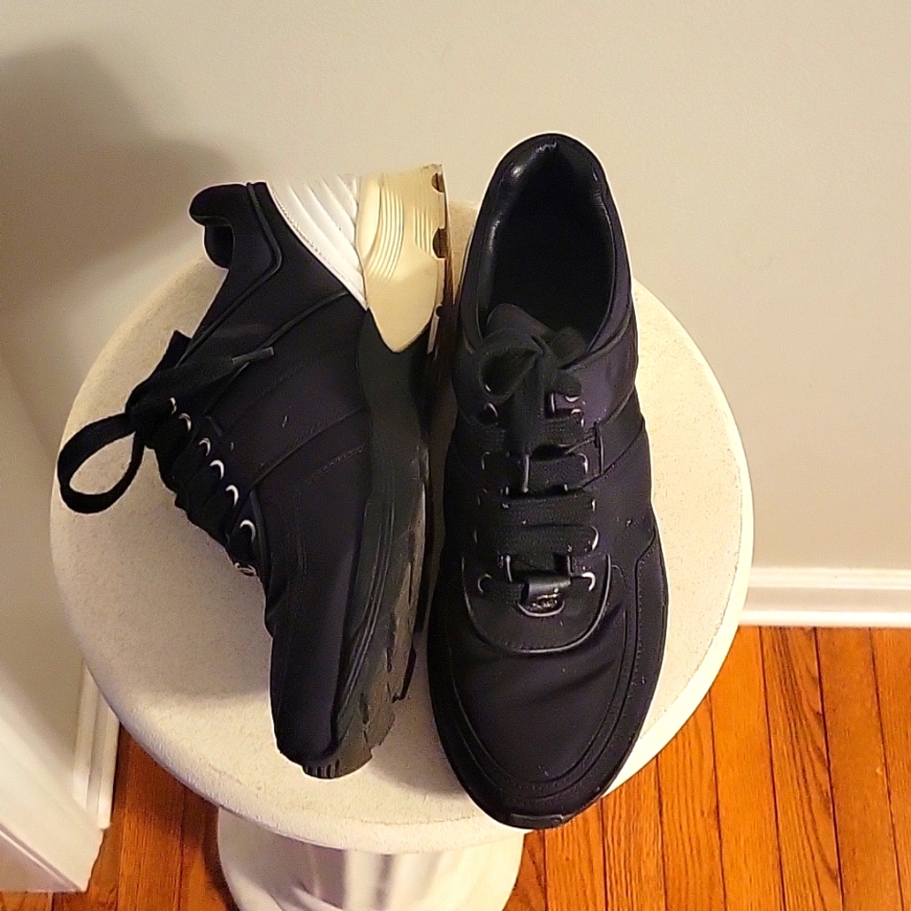 CHANEL Black and White Athletic Shoes - Picture 3 of 8